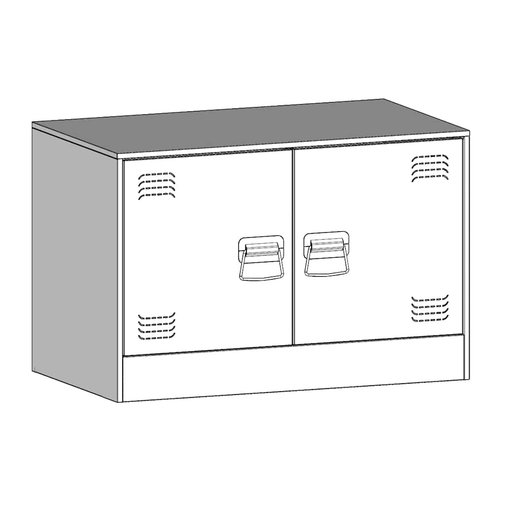 Mobili TV 2 pz Verde Oliva 67x39x44 cm in Acciaio | homemem39