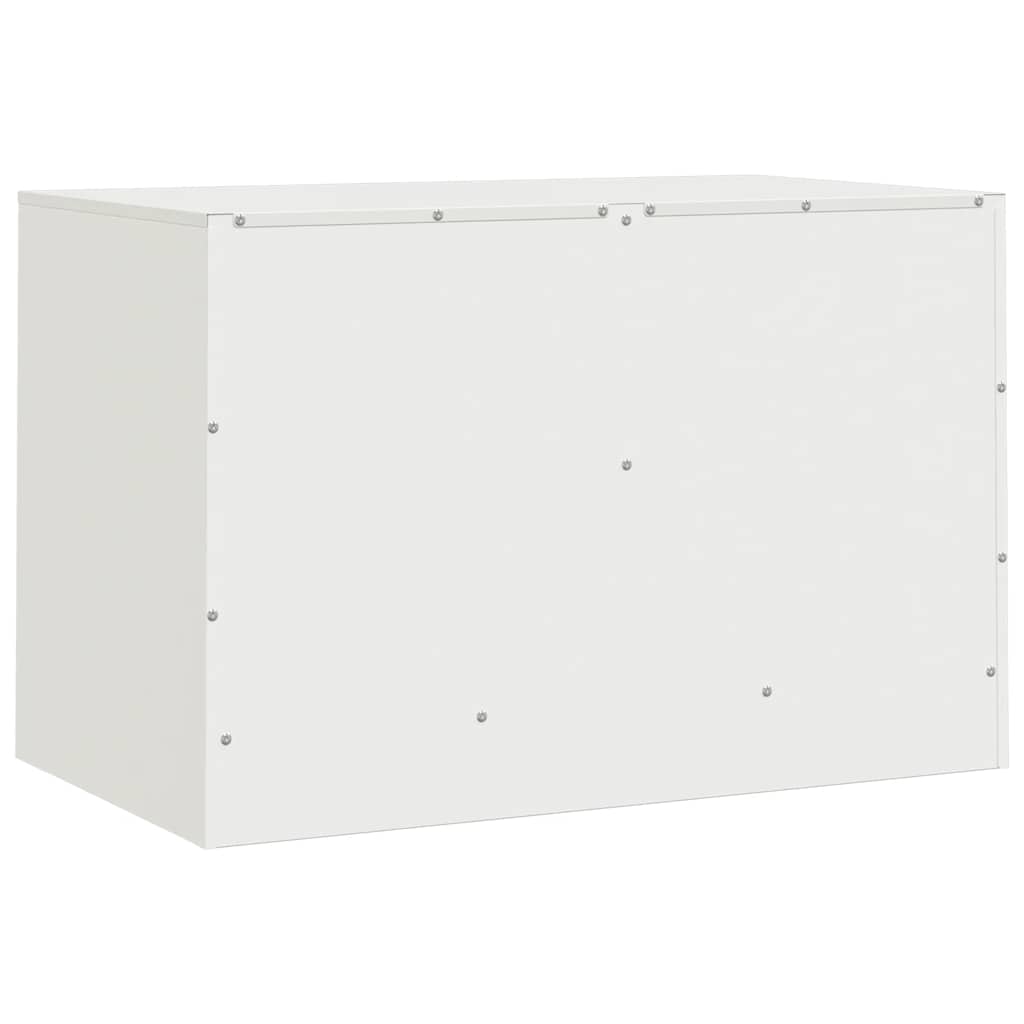 Mobile Porta TV Bianco 67x39x44 cm in Acciaio | homemem39