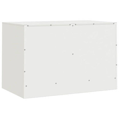 Mobile Porta TV Bianco 67x39x44 cm in Acciaio | homemem39