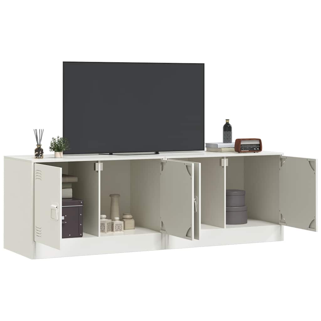 Mobili TV 2 pz Bianchi 67x39x44 cm in Acciaio | homemem39