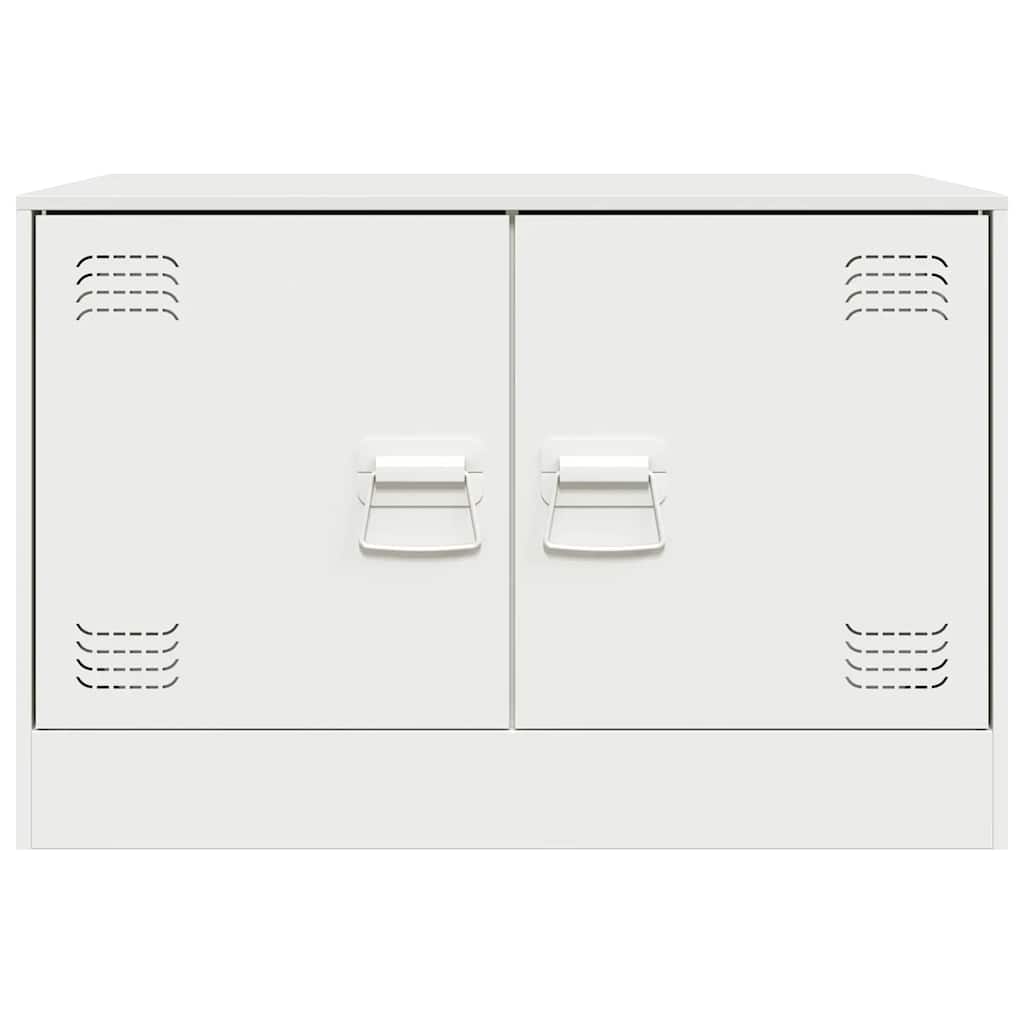 Mobili TV 2 pz Bianchi 67x39x44 cm in Acciaio | homemem39