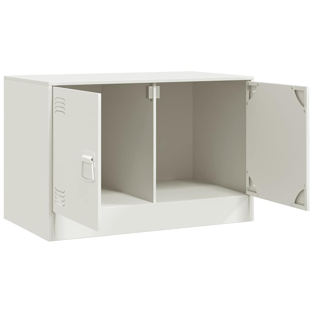 Mobili TV 2 pz Bianchi 67x39x44 cm in Acciaio | homemem39