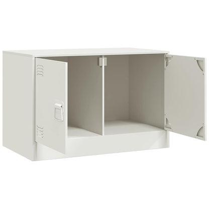Mobili TV 2 pz Bianchi 67x39x44 cm in Acciaio | homemem39
