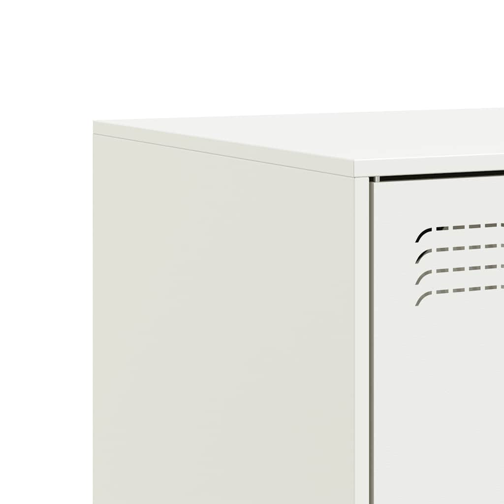 Mobili TV 2 pz Bianchi 67x39x44 cm in Acciaio | homemem39