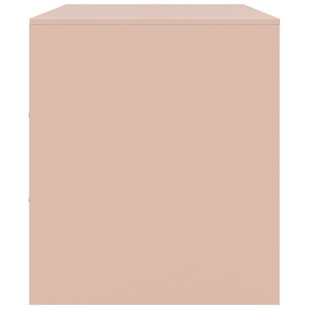 Mobile Porta TV Rosa 99x39x44 cm in Acciaio | homemem39