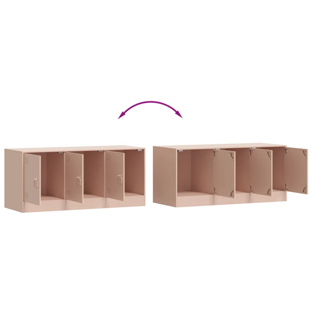 Mobile Porta TV Rosa 99x39x44 cm in Acciaio | homemem39