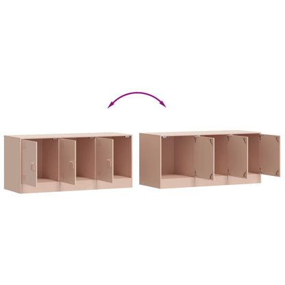 Mobile Porta TV Rosa 99x39x44 cm in Acciaio | homemem39
