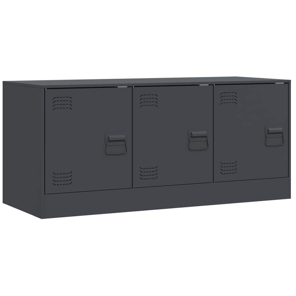 Mobile Porta TV Antracite 99x39x44 cm in Acciaio | homemem39