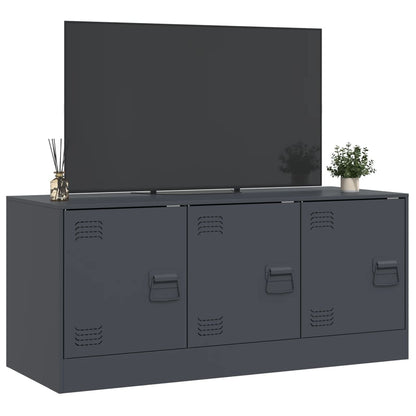 Mobile Porta TV Antracite 99x39x44 cm in Acciaio | homemem39