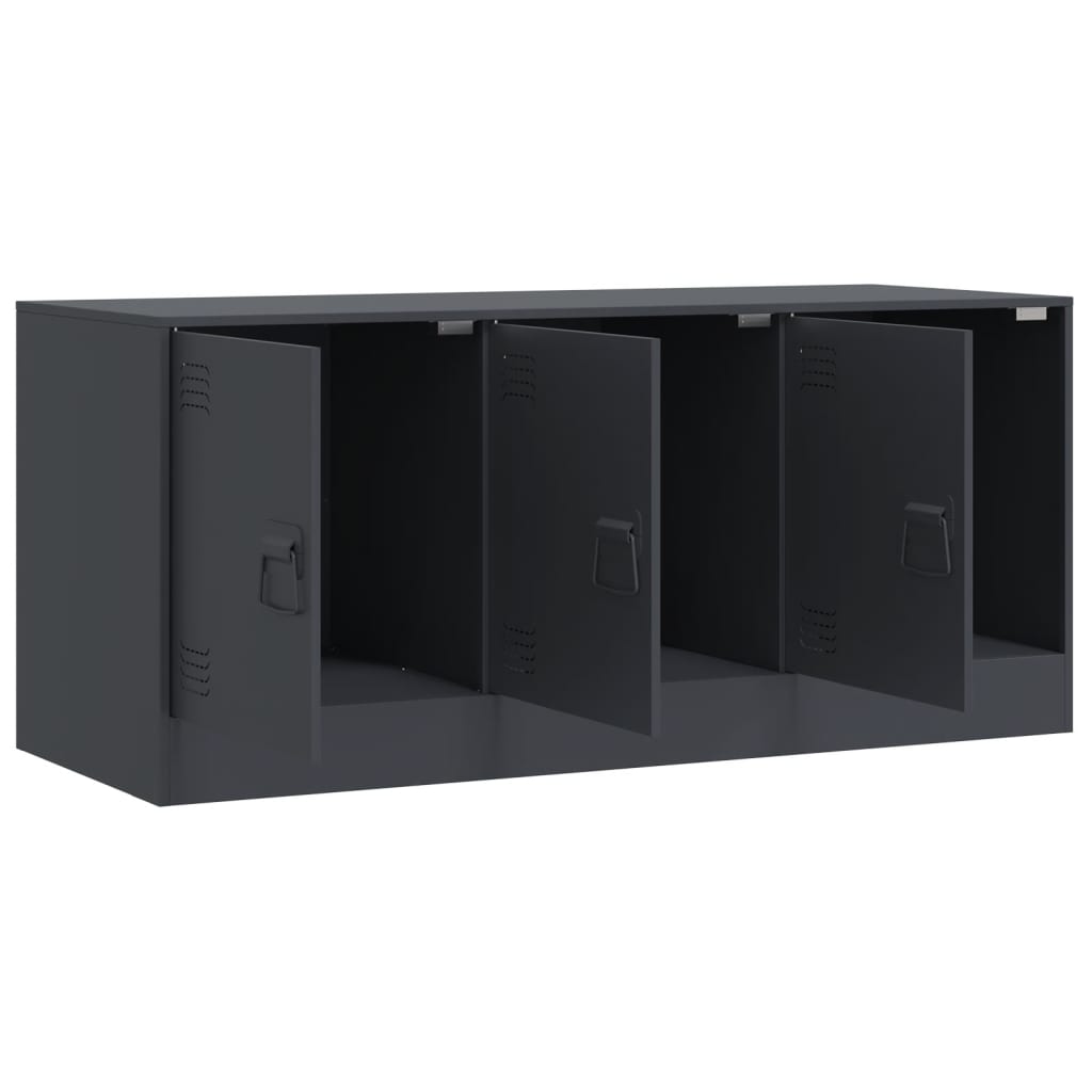 Mobile Porta TV Antracite 99x39x44 cm in Acciaio | homemem39