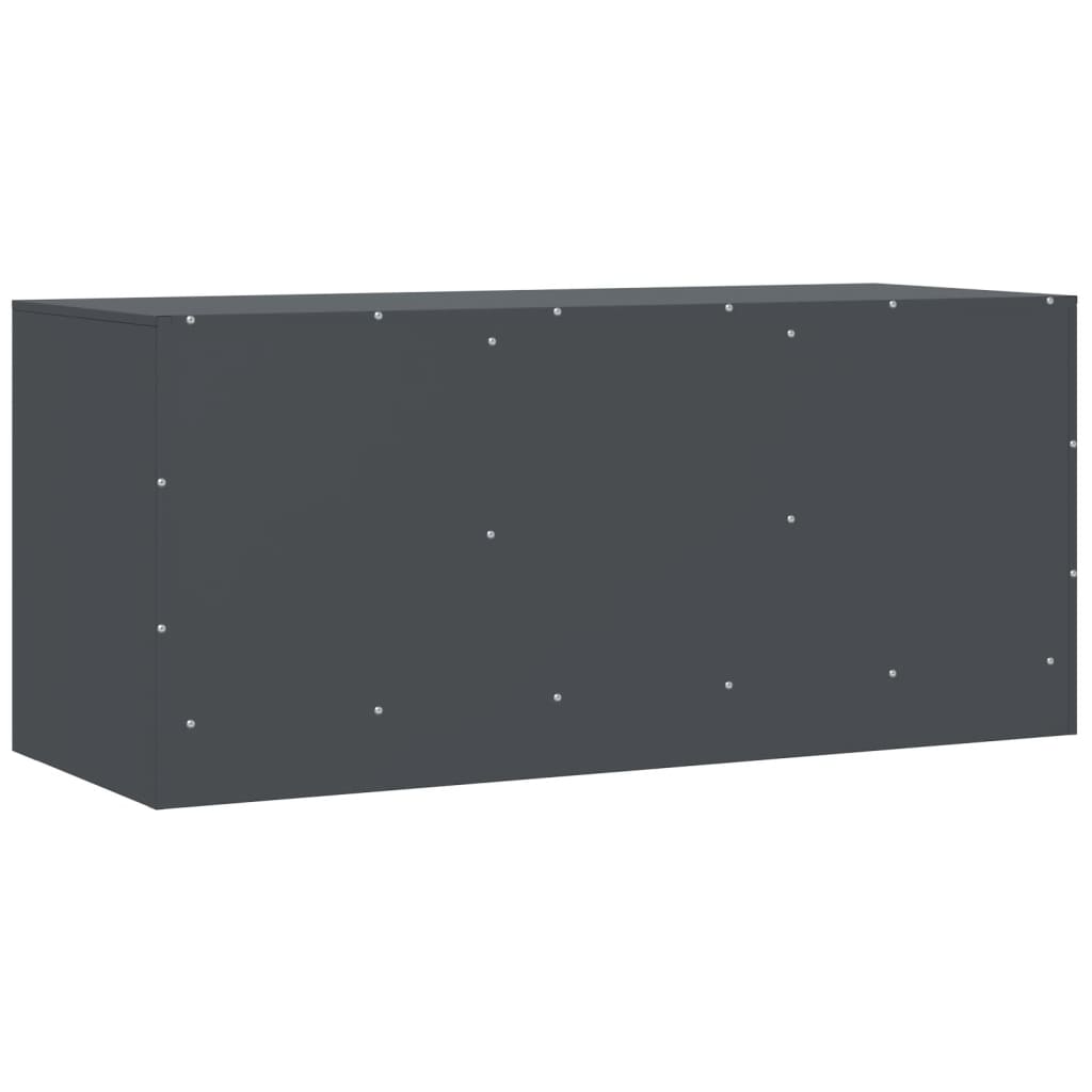 Mobile Porta TV Antracite 99x39x44 cm in Acciaio | homemem39
