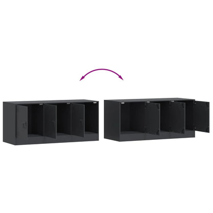 Mobile Porta TV Antracite 99x39x44 cm in Acciaio | homemem39
