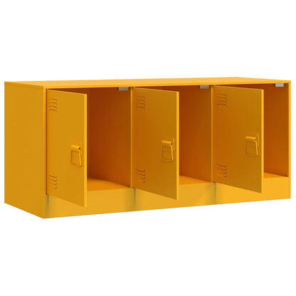 Mobile Porta TV Giallo Senape 99x39x44 cm in Acciaio | homemem39