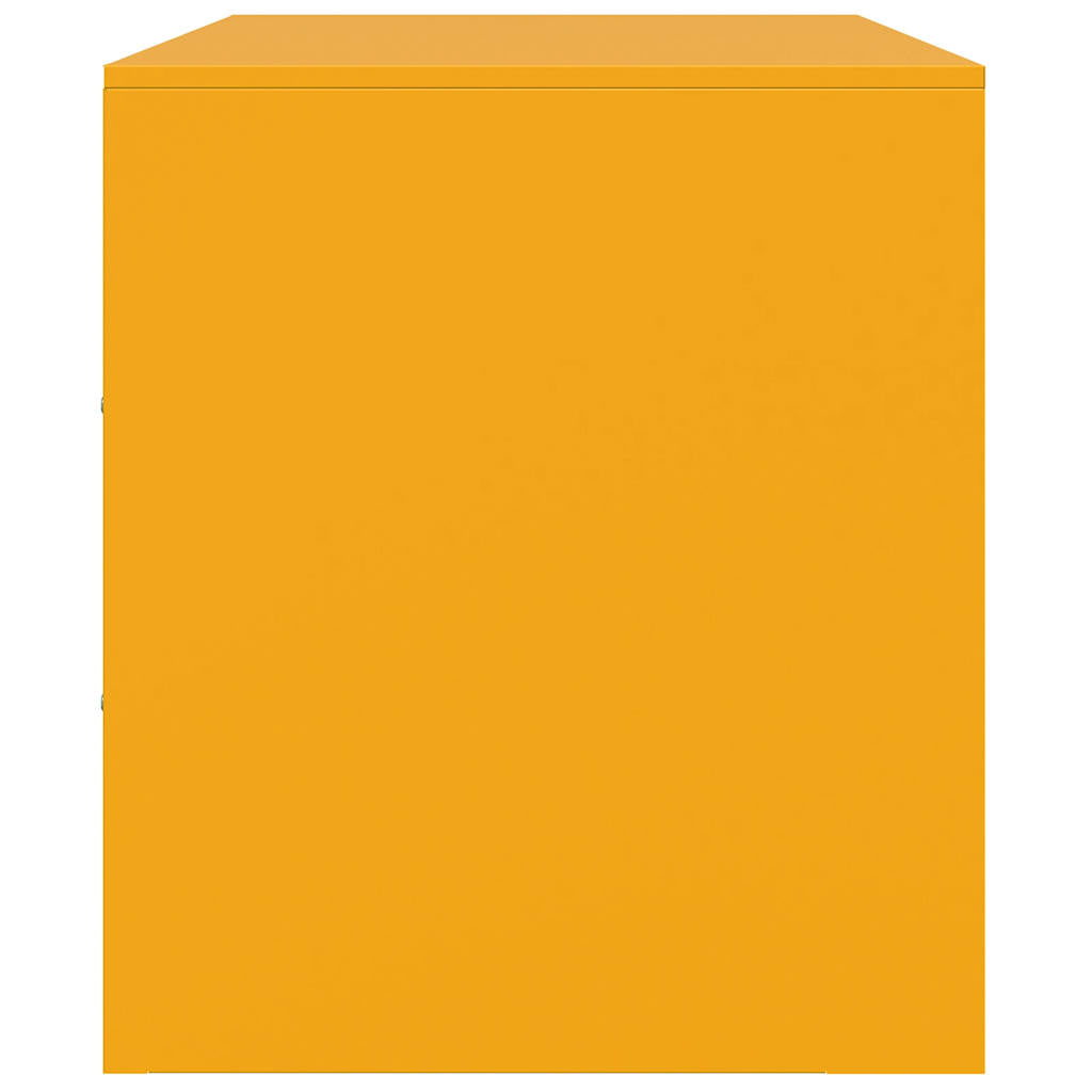 Mobile Porta TV Giallo Senape 99x39x44 cm in Acciaio | homemem39