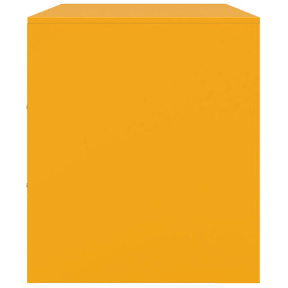 Mobile Porta TV Giallo Senape 99x39x44 cm in Acciaio | homemem39