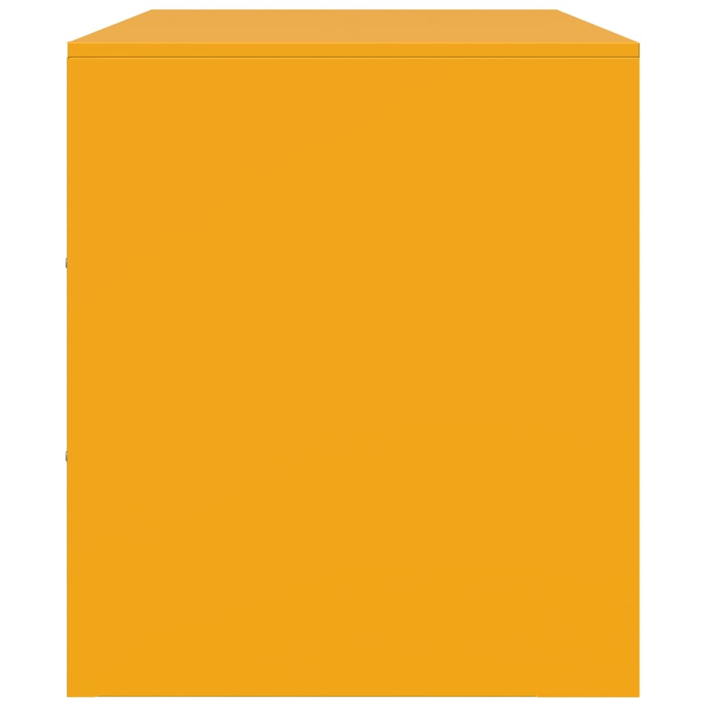 Mobile Porta TV Giallo Senape 99x39x44 cm in Acciaio - homemem39