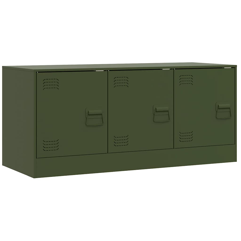 Mobile TV Verde Oliva 99x39x44 cm in Acciaio | homemem39