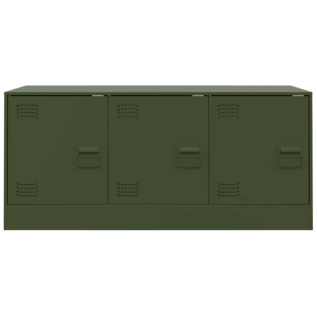 Mobile TV Verde Oliva 99x39x44 cm in Acciaio | homemem39