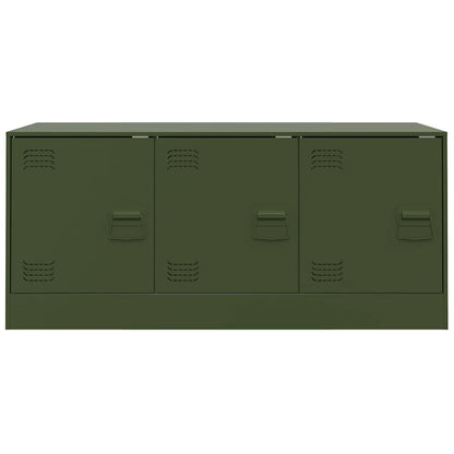 Mobile TV Verde Oliva 99x39x44 cm in Acciaio | homemem39