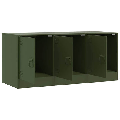 Mobile TV Verde Oliva 99x39x44 cm in Acciaio | homemem39
