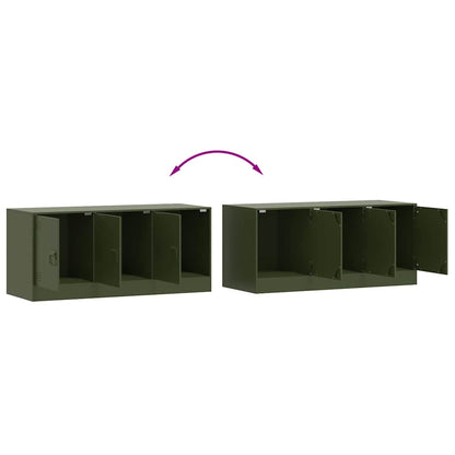 Mobile TV Verde Oliva 99x39x44 cm in Acciaio | homemem39