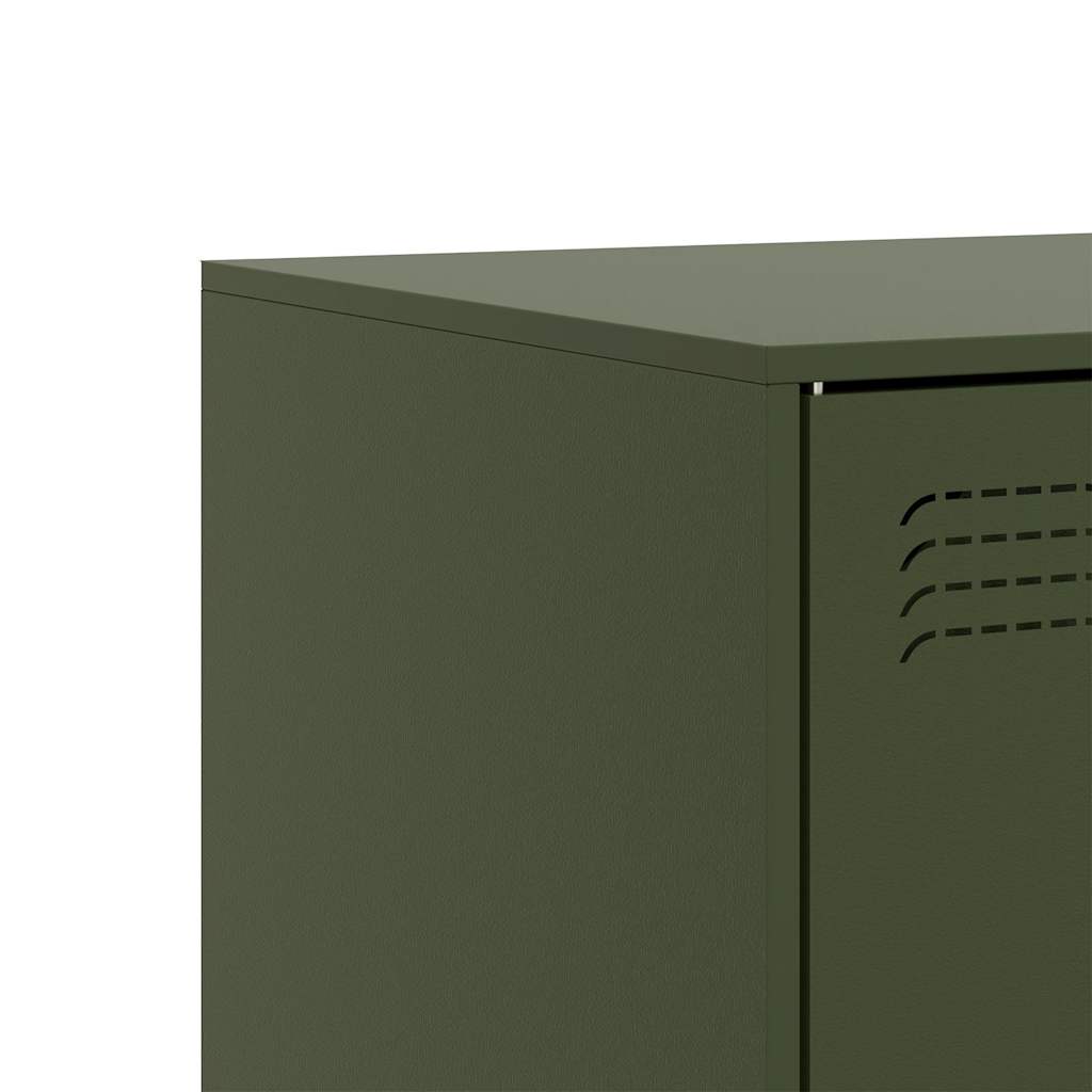 Mobile TV Verde Oliva 99x39x44 cm in Acciaio | homemem39