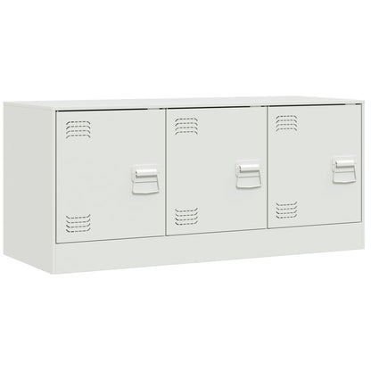 Mobile Porta TV Bianco 99x39x44 cm in Acciaio | homemem39