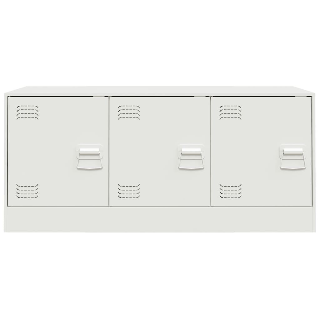 Mobile Porta TV Bianco 99x39x44 cm in Acciaio | homemem39