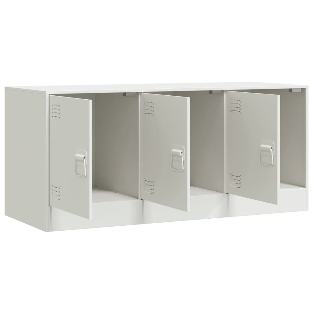 Mobile Porta TV Bianco 99x39x44 cm in Acciaio | homemem39