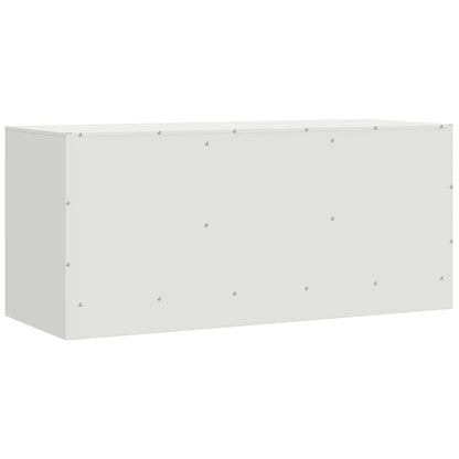 Mobile Porta TV Bianco 99x39x44 cm in Acciaio | homemem39