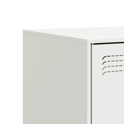 Mobile Porta TV Bianco 99x39x44 cm in Acciaio | homemem39