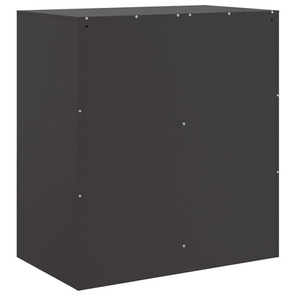 Credenza Nera 67x39x73 cm in Acciaio - homemem39