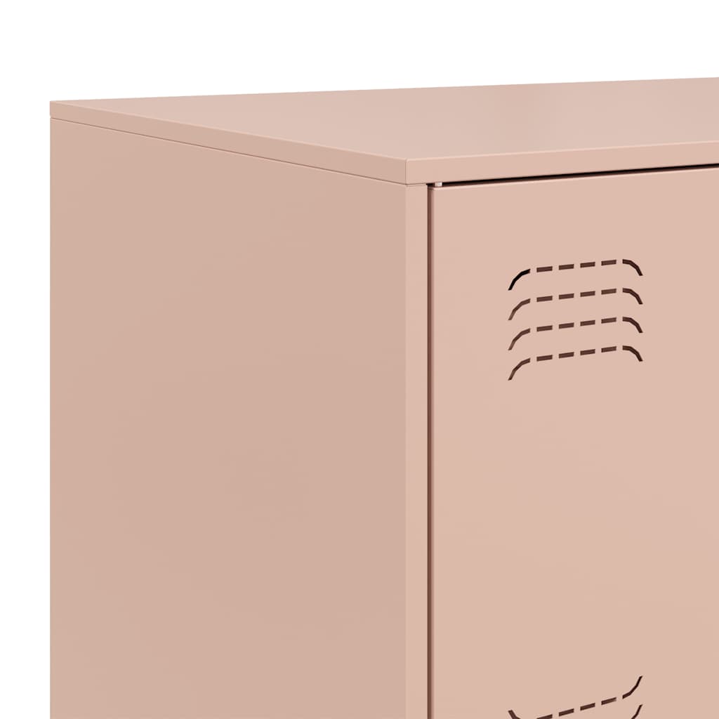 Credenza Rosa 67x39x73 cm in Acciaio - homemem39