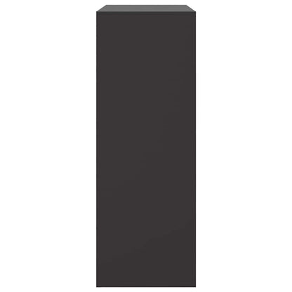 Credenza Nera 67x39x107 cm in Acciaio - homemem39