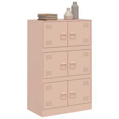 Credenza Rosa 67x39x107 cm in Acciaio - homemem39