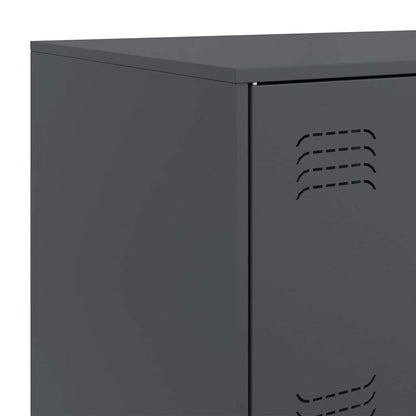 Credenza Antracite 67x39x107 cm in Acciaio - homemem39