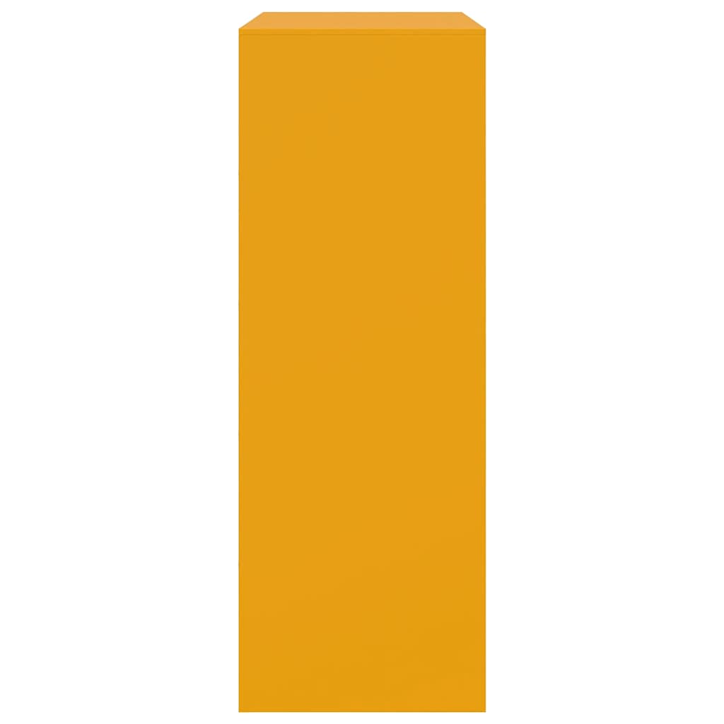 Credenza Giallo Senape 67x39x107 cm in Acciaio - homemem39