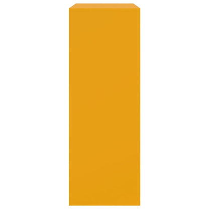 Credenza Giallo Senape 67x39x107 cm in Acciaio - homemem39