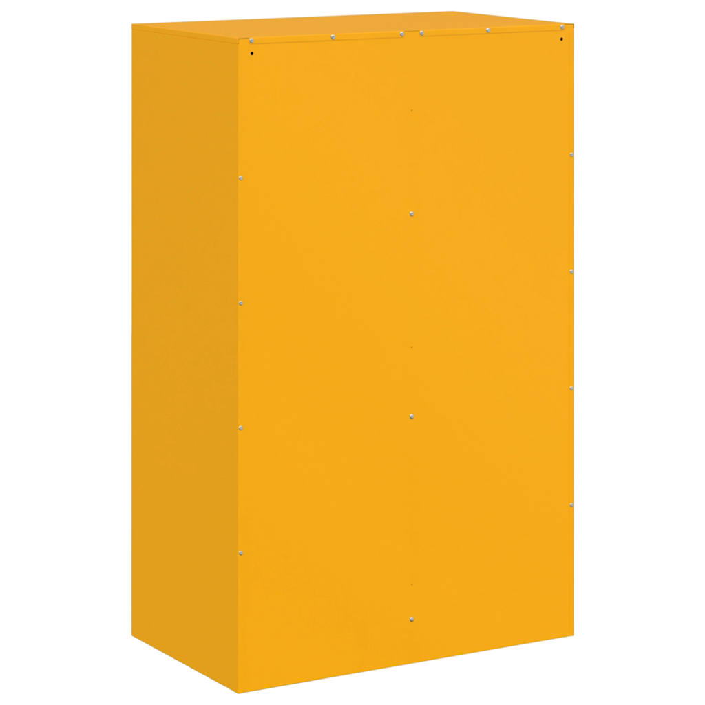 Credenza Giallo Senape 67x39x107 cm in Acciaio - homemem39