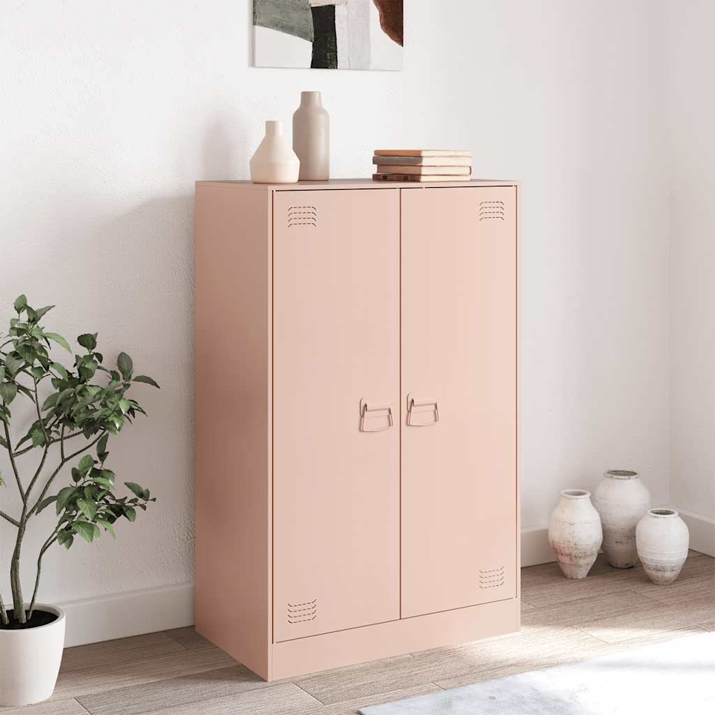 Credenza Rosa 67x39x107 cm in Acciaio - homemem39