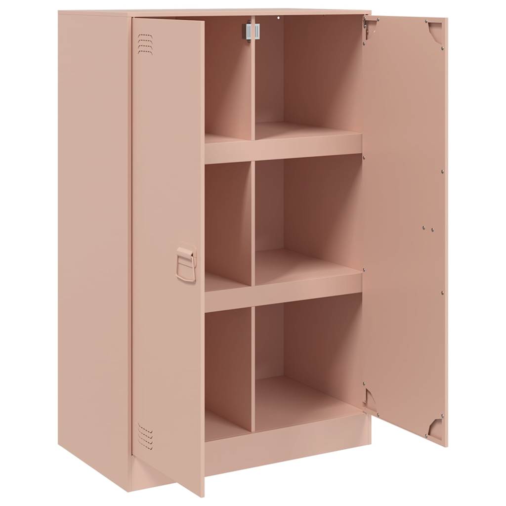Credenza Rosa 67x39x107 cm in Acciaio - homemem39