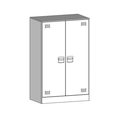 Credenza Rosa 67x39x107 cm in Acciaio - homemem39