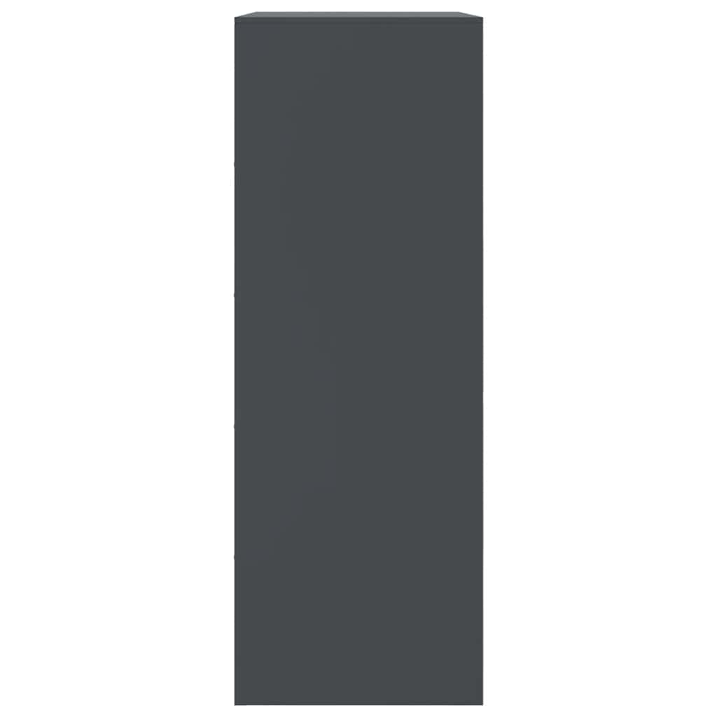 Credenza Antracite 67x39x107 cm in Acciaio - homemem39