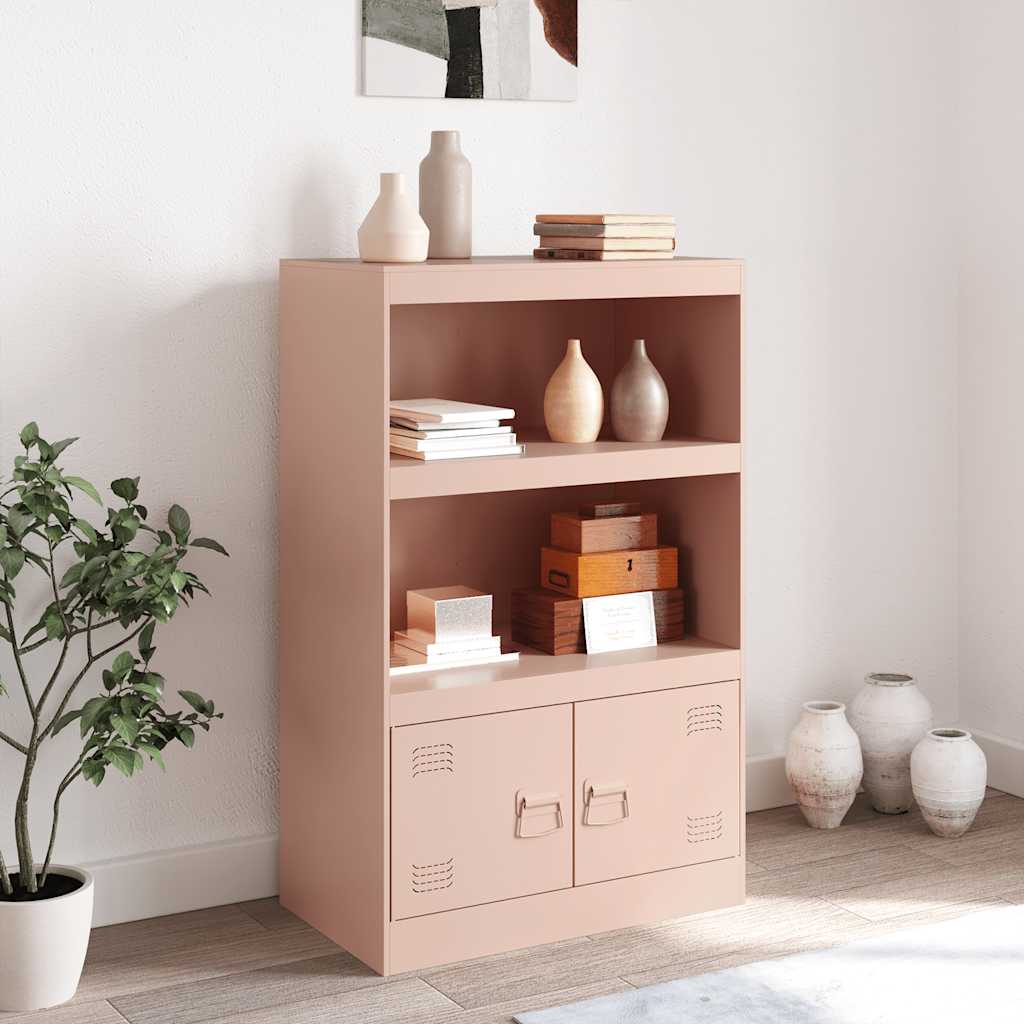 Credenza Rosa 67x39x107 cm in Acciaio - homemem39