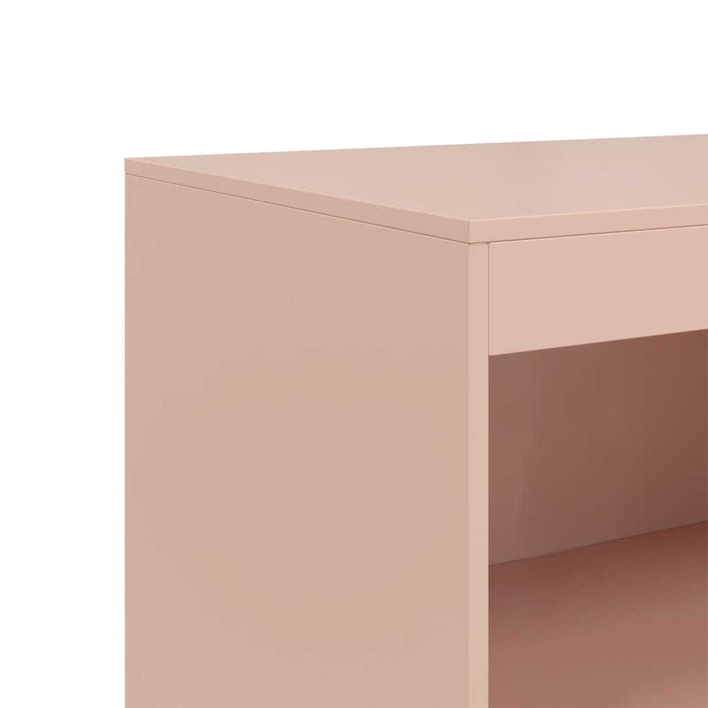 Credenza Rosa 67x39x107 cm in Acciaio - homemem39