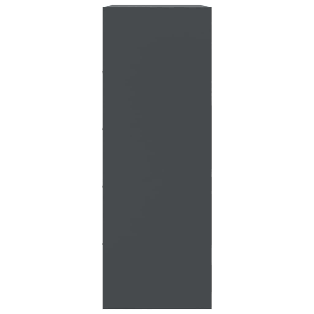 Credenza Antracite 67x39x107 cm in Acciaio - homemem39