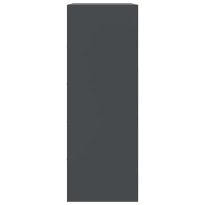 Credenza Antracite 67x39x107 cm in Acciaio - homemem39