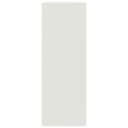 Credenza Bianca 67x39x107 cm in Acciaio - homemem39