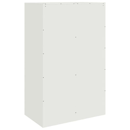 Credenza Bianca 67x39x107 cm in Acciaio - homemem39