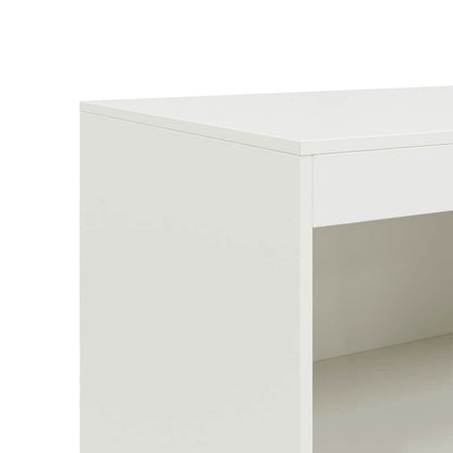 Credenza Bianca 67x39x107 cm in Acciaio - homemem39